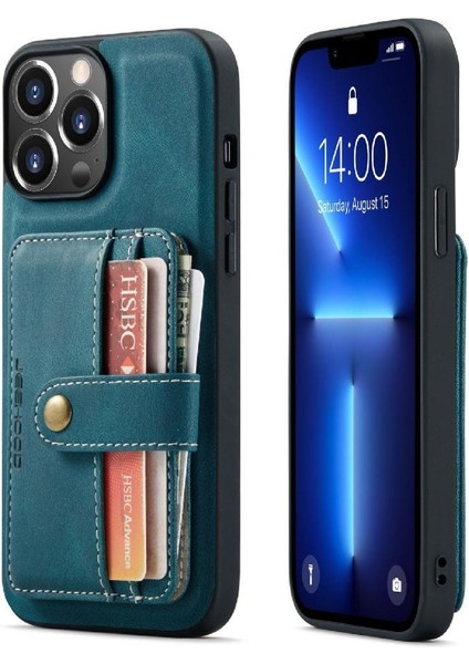 IPhone 13 Için Kılıf Pro Max Manyetik Rfıd Engelleme Kablosuz Şarj (Yurt Dışından)