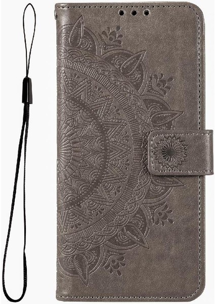 IPhone 15 Için Flip Case Pro Max Cüzdan Kılıf Totem Kabartma Kickstand Pu (Yurt Dışından)