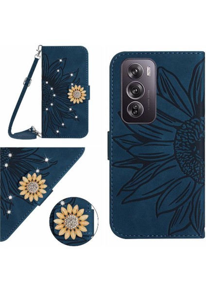 Oppo RENO12 Pro 5g Ayçiçeği Kickstand Koruyucu Deri Cüzdan Için Kılıf (Yurt Dışından)