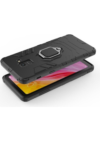 Halka Araba Dağı Kickstand Kılıf Galaxy A8 Artı 2018 Metal Halka (Yurt Dışından) indirimleri