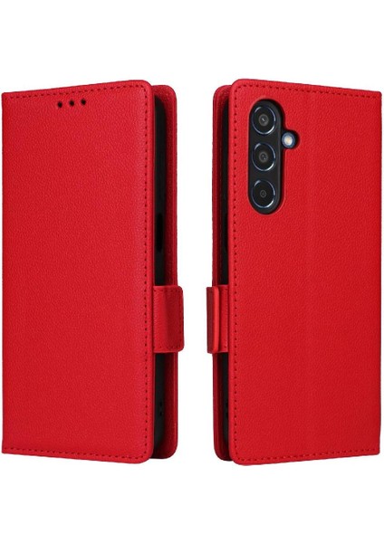 Samsung Galaxy M35 5g Pu Deri Manyetik Yan Toka Kart Için Flip Case (Yurt Dışından)