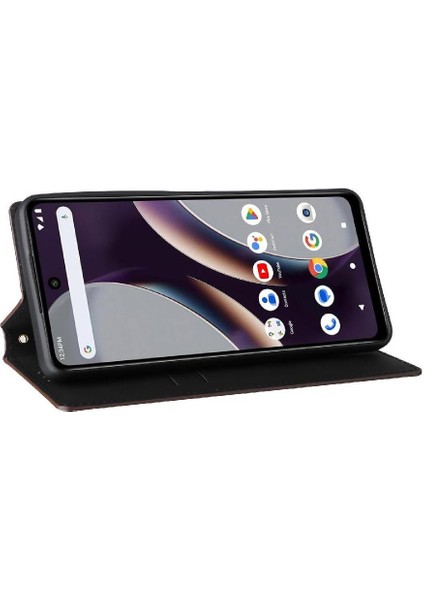 Blu G54 Manyetik Kapatma Pu Deri Kart Yuvaları Tutucu 3D Için Flip Case (Yurt Dışından)