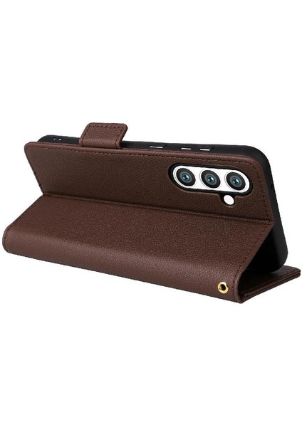 Samsung Galaxy S24 Fe Pu Deri Cüzdan Için Flip Case Yan Toka Kartı (Yurt Dışından) modelleri