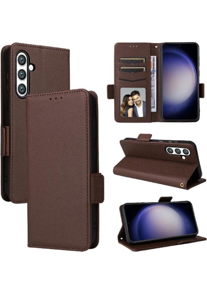 Samsung Galaxy S24 Fe Pu Deri Cüzdan Için Flip Case Yan Toka Kartı (Yurt Dışından) indirimleri