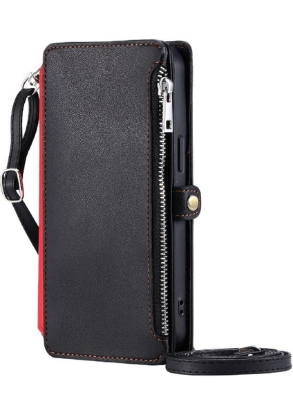 Nokia G20/G10 9 Kart Yuvaları Için Crossbody Durumda Fermuar Faturaları Yuvası Rfıd (Yurt Dışından)