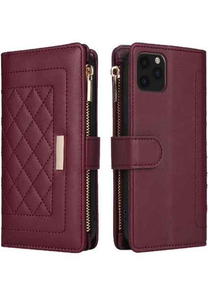 IPhone 11 Için Flip Case Pro Kart Yuvaları Kayış Cüzdan Darbeye (Yurt Dışından) modelleri