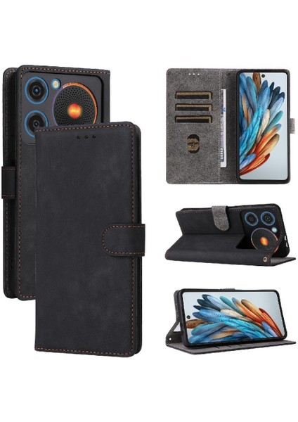Zte Nubia Müzik Z2353 Pu Deri Kart Yuvaları Kapak Manyetik Kapak (Yurt Dışından)