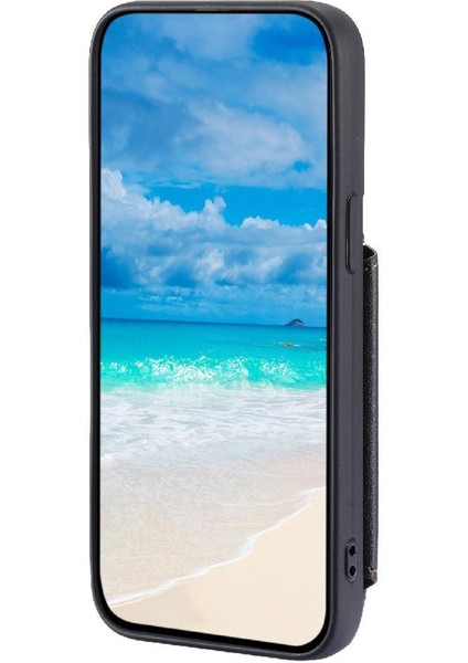 Cüzdan Kılıf IPhone 13 Mini Kickstand Pu Deri Flip Folio Kılıf 3 Kart (Yurt Dışından)