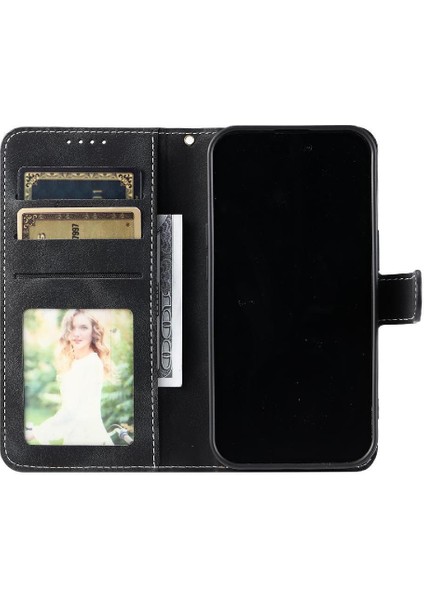 Sony Xperia 1 Iı Kickstand Manyetik Cüzdan Kart Yuvaları Bilek Için Flip Case (Yurt Dışından)