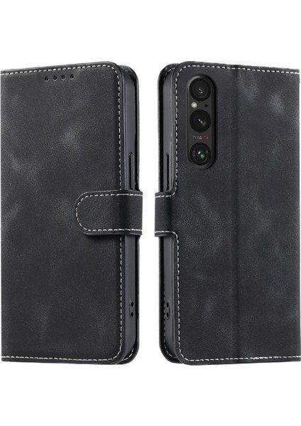 Sony Xperia 1 Vı Bilek Kayışı Cüzdan Kart Yuvaları Için Flip Case Kickstand Pu (Yurt Dışından) indirimleri