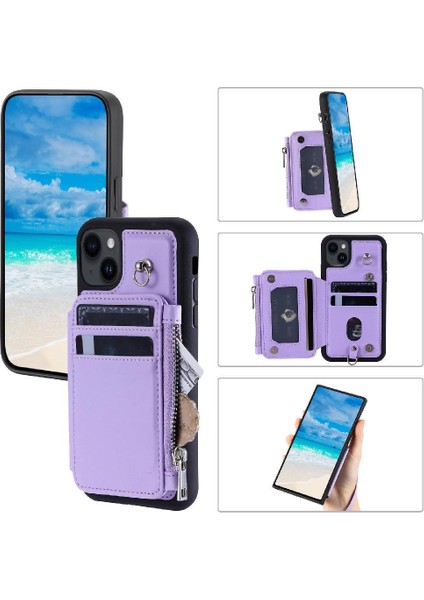 IPhone 13 Için Cüzdan Durumda Rfıd Engelleme Kickstand Flip Folio Kılıf 3 Büyük (Yurt Dışından)