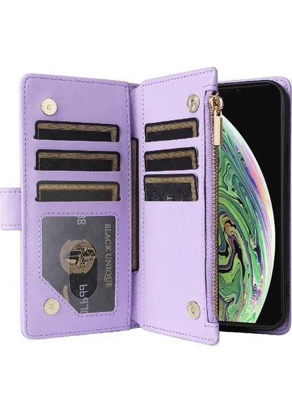 IPhone Xs Max Kart Yuvaları Için Flip Case Cüzdan Kayış Darbeye (Yurt Dışından) indirimleri