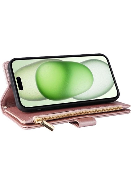 IPhone 15 Için Flip Case Darbeye Kart Yuvaları Cüzdan Kayış (Yurt Dışından) fırsatları