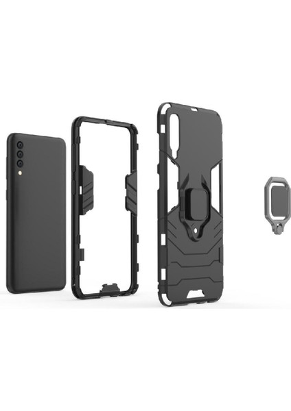 Halka Araba Dağı Kickstand Kılıf Galaxy A30S Darbeye Askeri (Yurt Dışından) modelleri