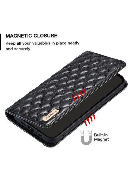 Oppo A17/A17K Manyetik Kapatma Kart Yuvaları Tutucu Cüzdan Tam Için Flip Case (Yurt Dışından)