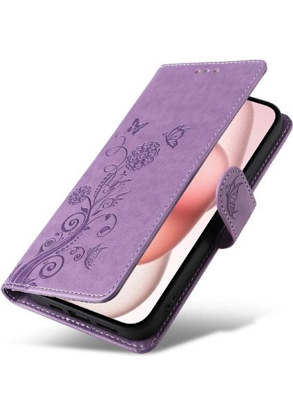 IPhone 15 Flip Deri Kart Yuvaları Çiçek Için Flip Case (Yurt Dışından) fırsatları