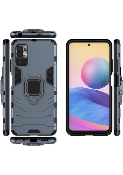 Halka Araba Montaj Kickstand Durumda Xiaomi Redmi Not 10 5g Metal Halka Sınıf (Yurt Dışından)