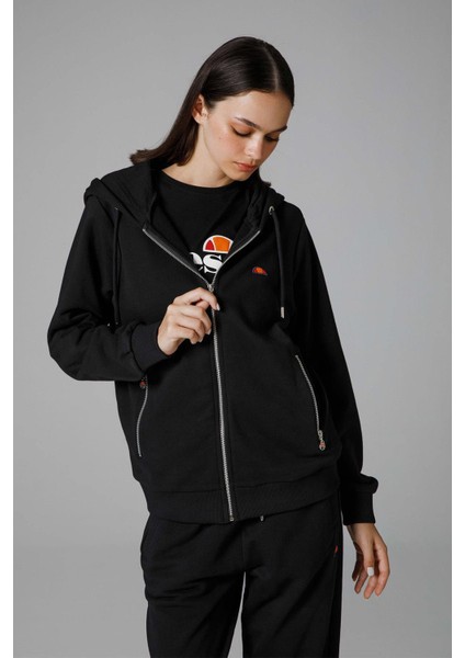 Fermuarlı Kapüşonlu Kadın Sweat EF171-BK fiyatları