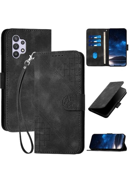 Ayrılabilir El Kayışı Yüksek Telefon ile Galaxy A32 5g Için Flip Case (Yurt Dışından)