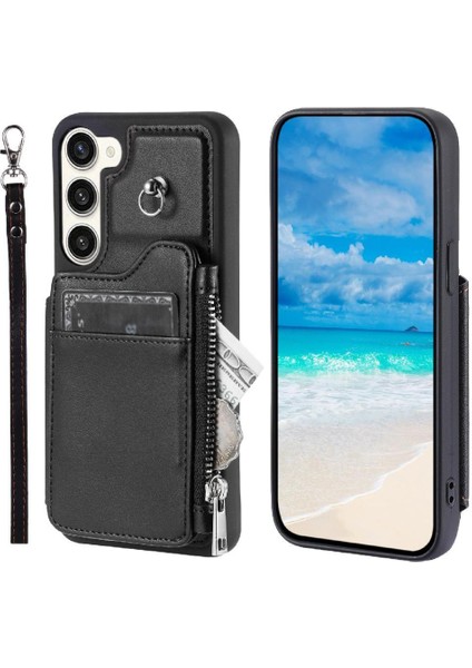 Galaxy S23 Flip Folio Kılıf Için Cüzdan Durumda Kickstand Rfıd Engelleme (Yurt Dışından)