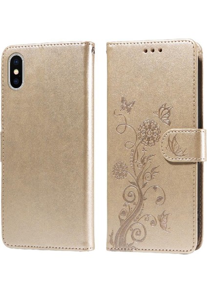 IPhone x Için Flip Case/xs Flip Çiçek Cardyuvaları Deri (Yurt Dışından)