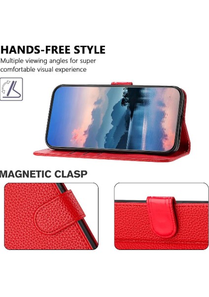 Oppo Phone 12 5g Için Telefon Kılıfı Kart Yuvaları Tutucu Pu Deri Litchi Desen (Yurt Dışından) fırsatları