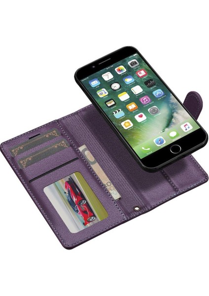 IPhone 7/8 Için Flip Case Cüzdan Kılıf Bölünmüş Deri Cüzdan Telefon Kapak Pu 2 (Yurt Dışından)