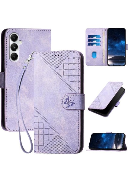 Ayrılabilir El Kayışı ile Galaxy M35 Için Flip Case Kabartmalı Yüksek (Yurt Dışından)