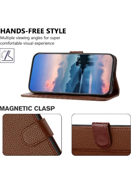 Oppo Phone 12 5g Için Telefon Kılıfı Kart Yuvaları Tutucu Pu Deri Litchi Desen (Yurt Dışından) fiyatları