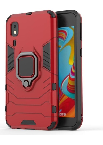 Halka Araba Dağı Kickstand Kılıf Galaxy A2 Çekirdek Metal Halka Tutucu (Yurt Dışından)