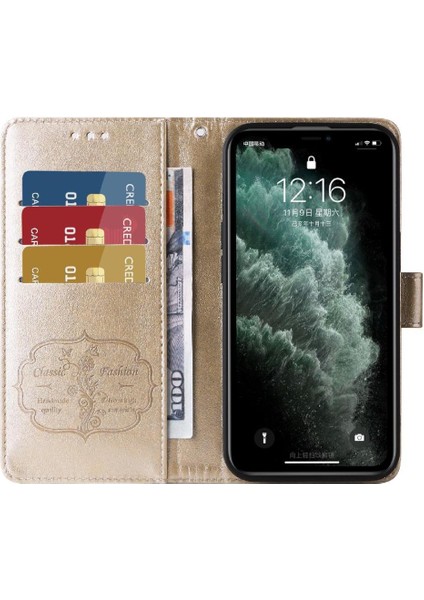 IPhone 11 Pro Max Cardyuvaları Çiçek Deri Flip Case Için Flip Case (Yurt Dışından)