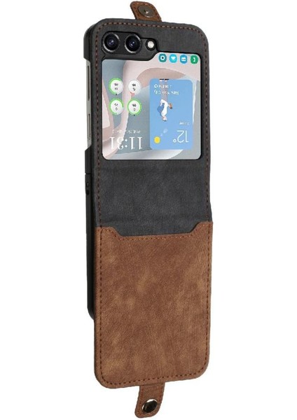 Galaxy Z Flip 6 Için Kickstand Koruyucu Cüzdan Kart Pu ile (Yurt Dışından) fiyatları