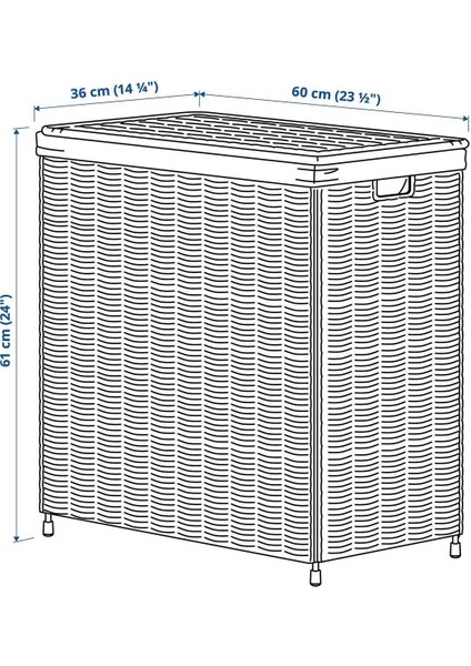 52 x 60 Söğüt Çamaşır Sepeti 100 Litre Meridyendukkan Naturel Kirli Çamaşır Sepeti Yıkanmaz Söğüt 1 fiyatları