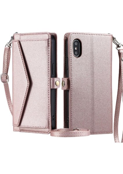 Cüzdan Crossbody Durumda IPhone X/xs Rfıd Engelleme Kart Tutucu Cüzdan (Yurt Dışından)