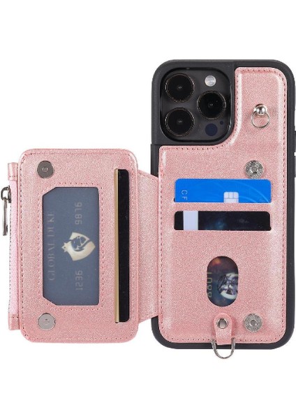 IPhone 15 Için Cüzdan Durumda Pro Max Kickstand Rfıd Engelleme 3 Büyük Kart Pu (Yurt Dışından)