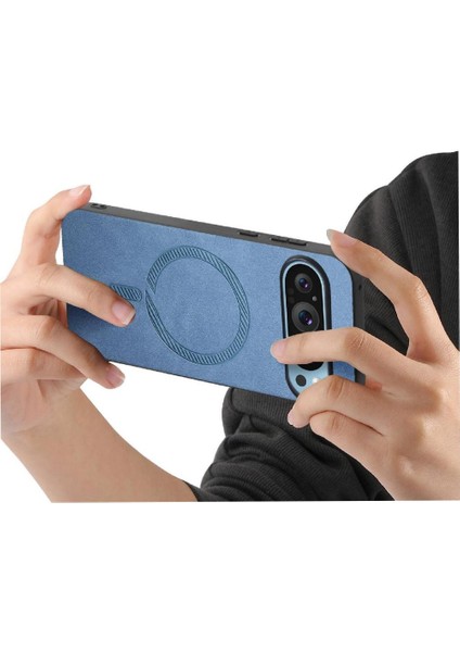 Google Piksel 9 Pro Xl Magsafe Araç Mounts Kablosuz Şarj Için Flip Case (Yurt Dışından)