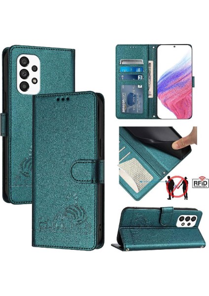Galaxy A33 Kart Yuvası Tutucu Için Kickstand Kedi Rfıd Cüzdan (Yurt Dışından) indirimleri