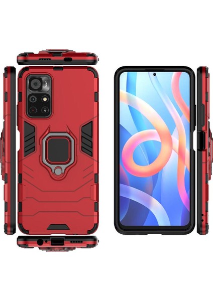 Halka Araba Montaj Kickstand Durumda Xiaomi Redmi Için Not 11T 5g Askeri Sınıf (Yurt Dışından)