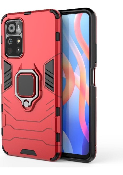 Halka Araba Montaj Kickstand Durumda Xiaomi Redmi Için Not 11T 5g Askeri Sınıf (Yurt Dışından)