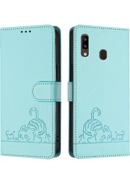 Galaxy A20/A30 Cüzdan Kapak Kapak Kedi Rfıd Kart Yuvası (Yurt Dışından) indirimleri
