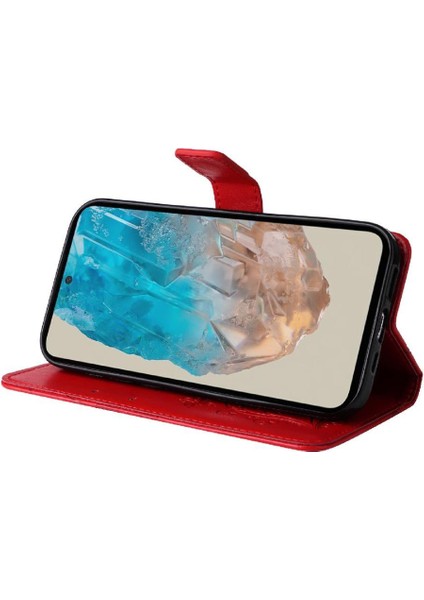 Kart Yuvası Standı ile Galaxy M35 Için Kılıf Kickstand Manyetik Çevirin (Yurt Dışından)
