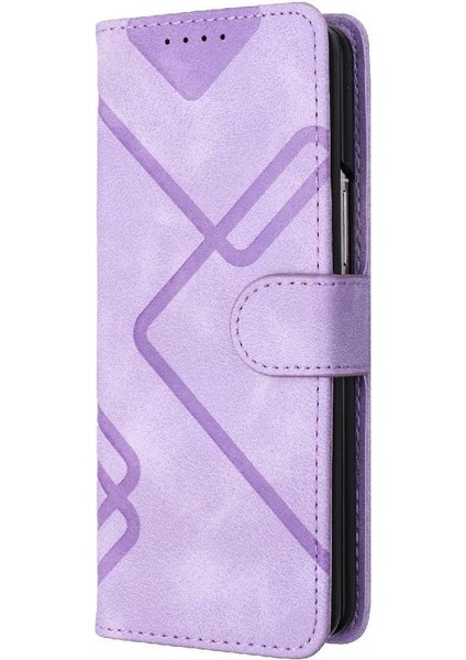 Galaxy Z Için Flip Case Kart ile Kat 6 Manyetik Kapak Pu Deri (Yurt Dışından)