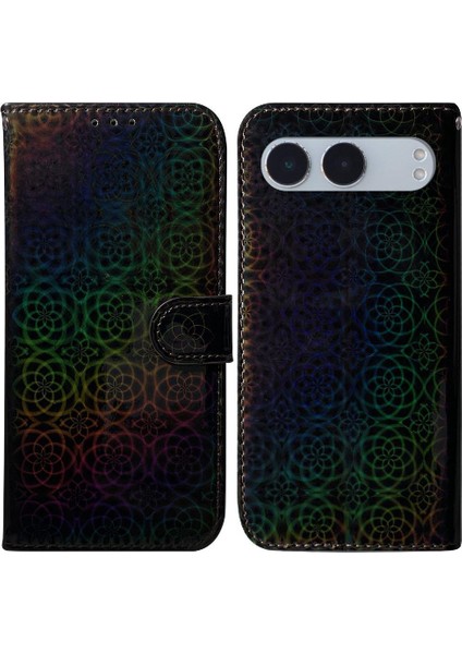 Oneplus Nord 4 Için Flip Case Cüzdan Kılıf Glitter Renkli Standı Tutucu Pu (Yurt Dışından)