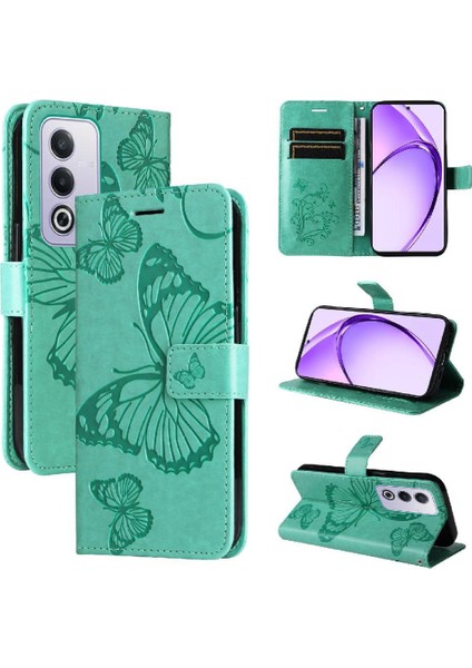 Kart Yuvası Standı Flip Kickstand ile Oppo A3 Pro 5g Pu Deri Için Kılıf (Yurt Dışından)