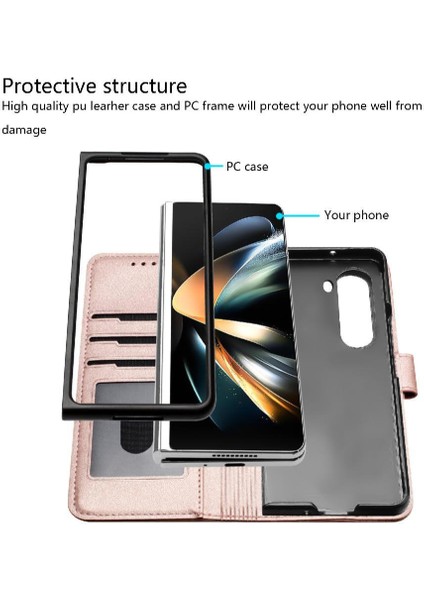 Galaxy Z Için Flip Case Fold 6 Kickstand Koruyucu Kapak Folio Pu (Yurt Dışından) indirimleri