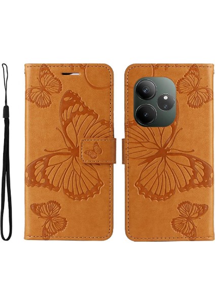 Realme Gt 6 Flip Kickstand Için Kılıf Kart Yuvası Standı ile Darbeye Kapak (Yurt Dışından)