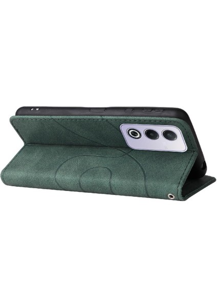 Oppo A3 Pro 5g Için Flip Case Dikiş Renk Deri Cüzdan Kickstand Flip (Yurt Dışından)