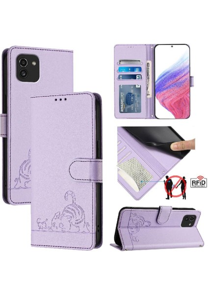 Galaxy A03 Kart Yuvası Tutucu Için Kılıf Kickstand Cüzdan Kapak Çevirin (Yurt Dışından) indirimleri