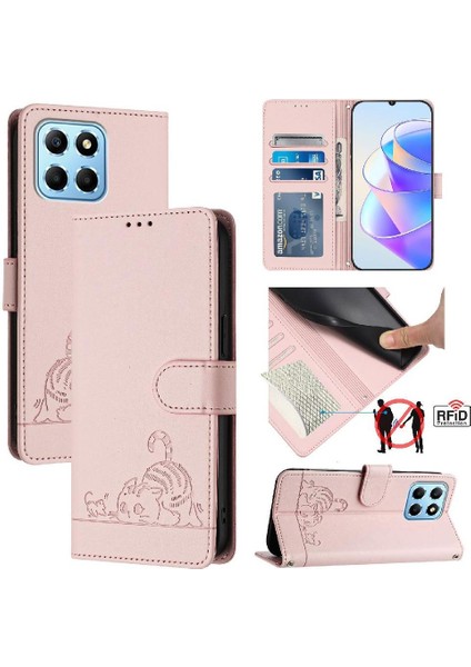 Onur Oyun 6c 5g Kart Yuvası Tutucu Için Kılıf Kickstand Kedi Rfıd Cüzdan Flip (Yurt Dışından) indirimleri