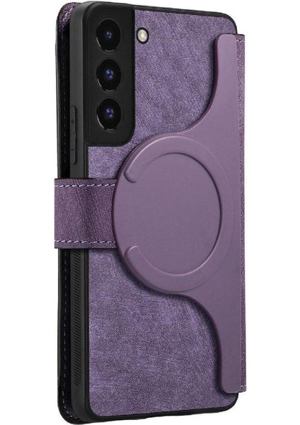 Galaxy S22 Artı Kart Standı Cüzdan Retro Mıknatıs Için Flip Case (Yurt Dışından) fiyatları